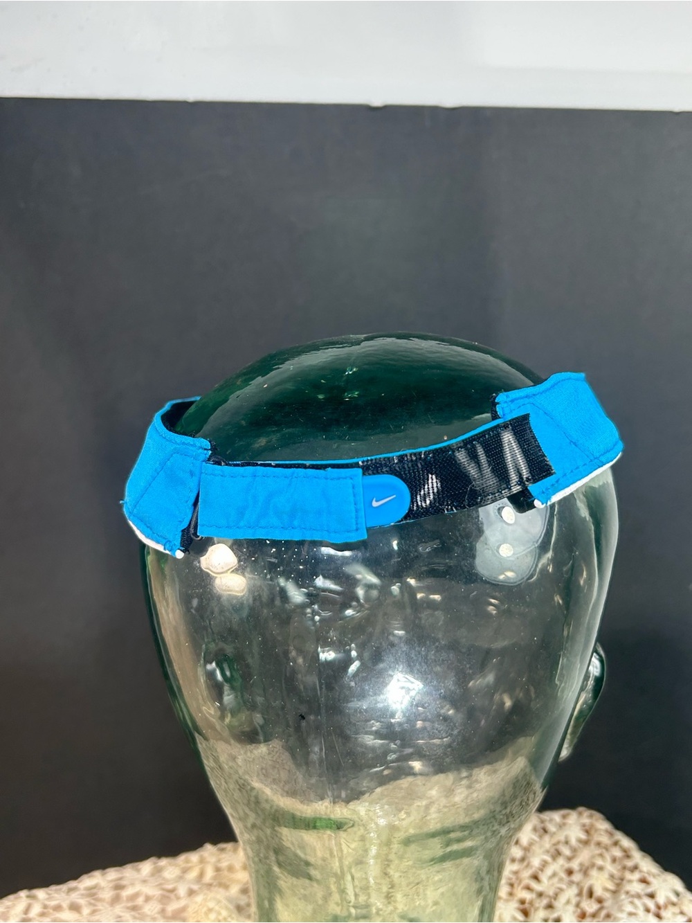 Nike Blue Visor with White Swoosh - Picture 3 of 6